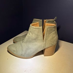 Sage Green Booties